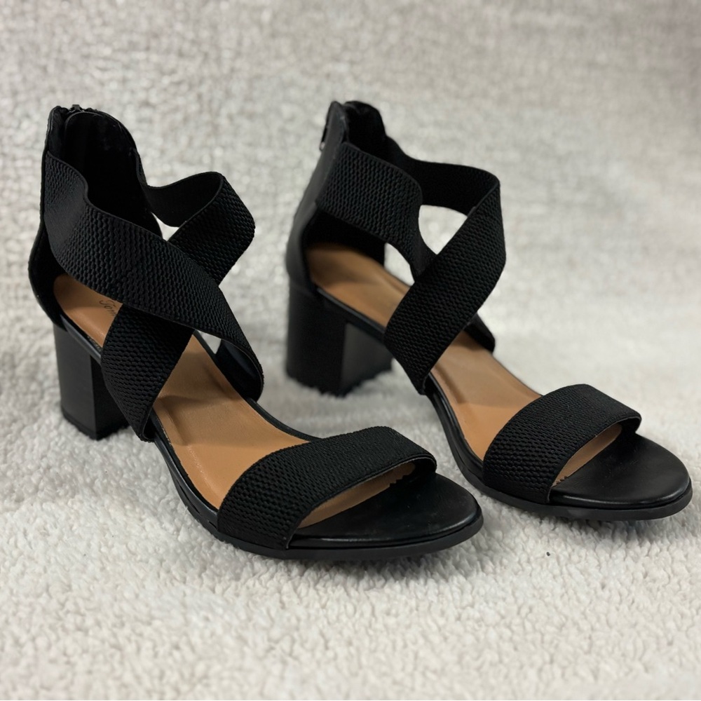 Elegant Black Women's Heeled Sandals